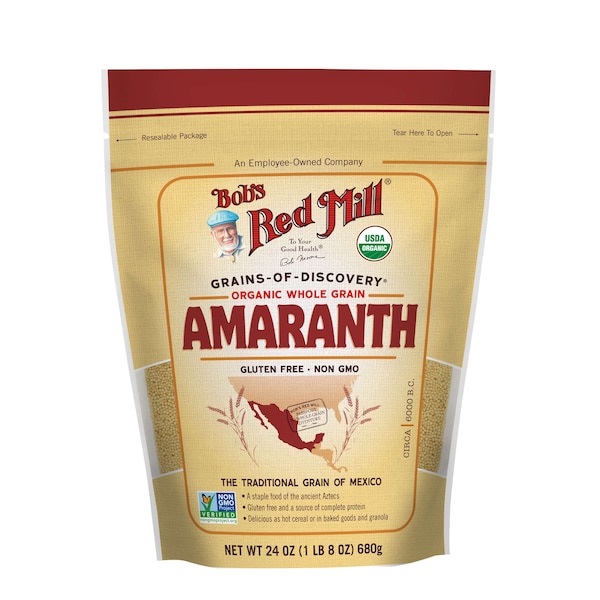 Bob's Red Mill Organic Amaranth Grain 24 oz. Pouches, PK4